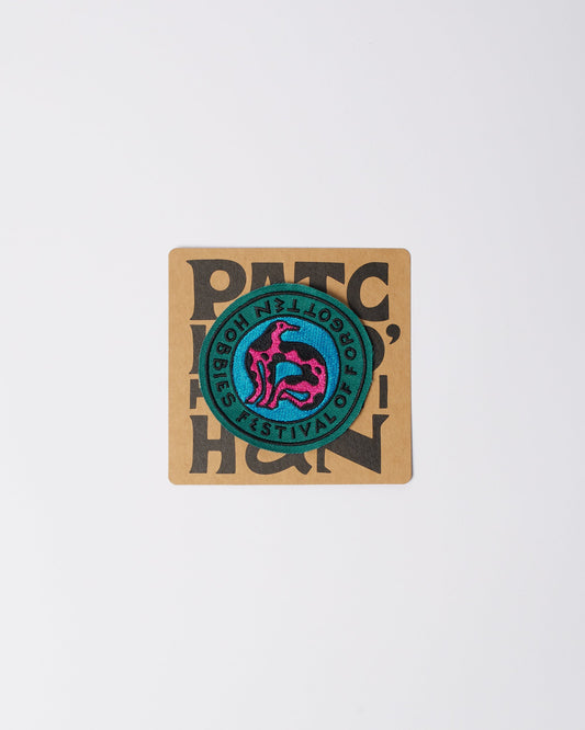 Forgotten hobbies embroidered patch
